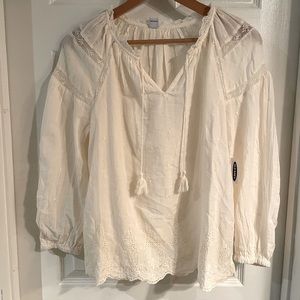 Old Navy White Blouse NEW